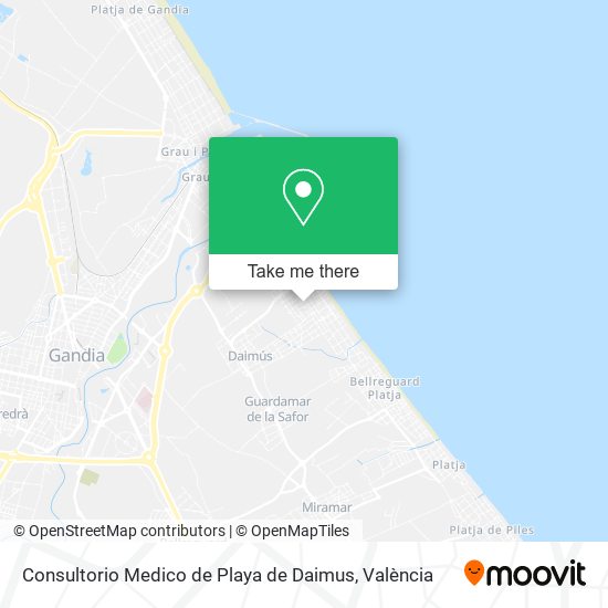 Consultorio Medico de Playa de Daimus map