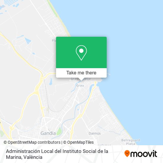 Administración Local del Instituto Social de la Marina map