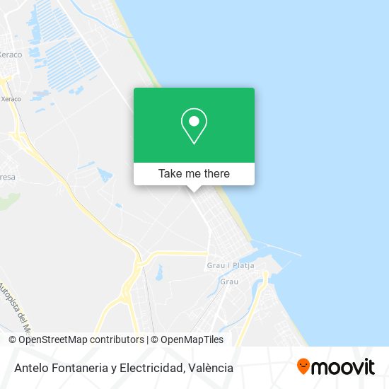 mapa Antelo Fontaneria y Electricidad
