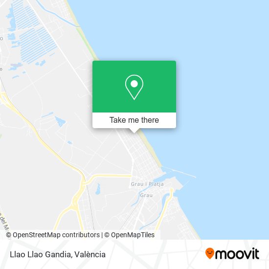 Llao Llao Gandia map