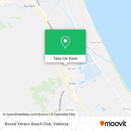 Boreal Xeraco Beach Club map