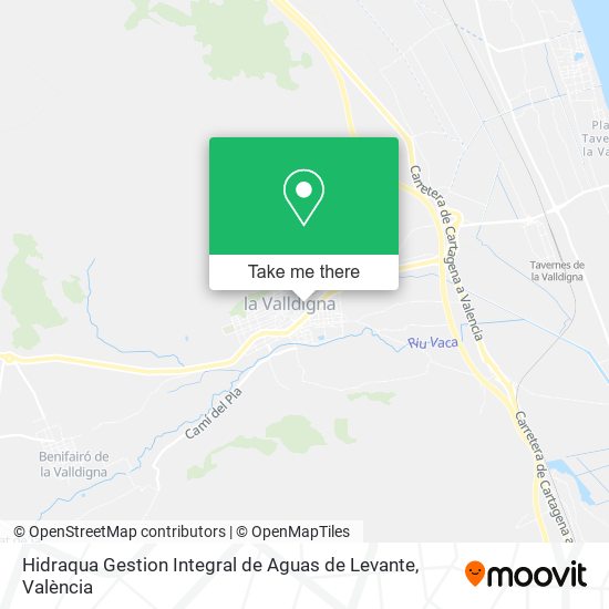 mapa Hidraqua Gestion Integral de Aguas de Levante