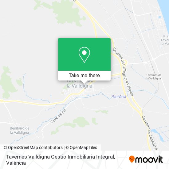 Tavernes Valldigna Gestio Inmobiliaria Integral map