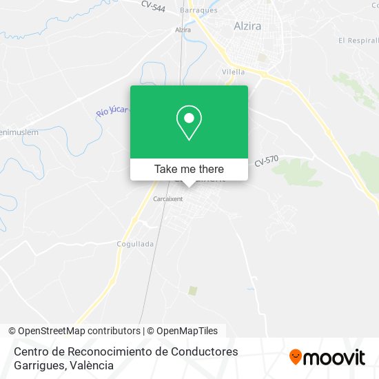 Centro de Reconocimiento de Conductores Garrigues map