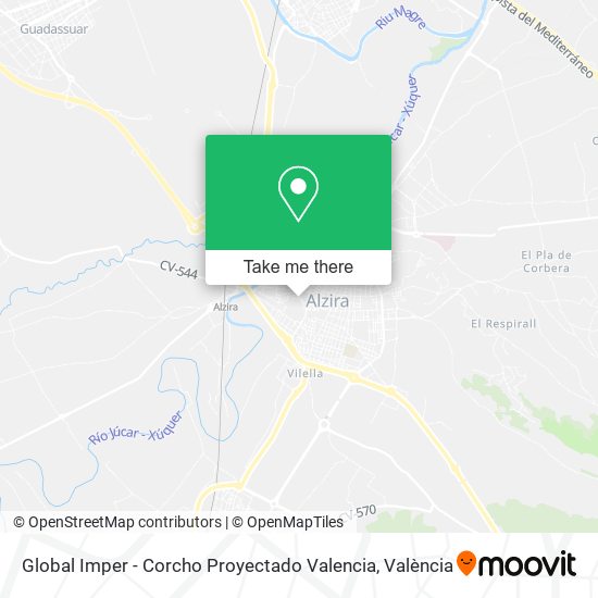 Global Imper - Corcho Proyectado Valencia map