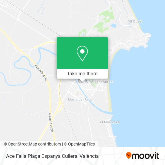 mapa Ace Falla Plaça Espanya Cullera