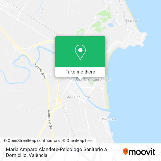María Amparo Alandete-Psicólogo Sanitario a Domicilio map