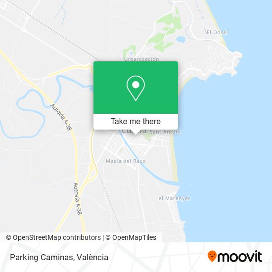 Parking Caminas map