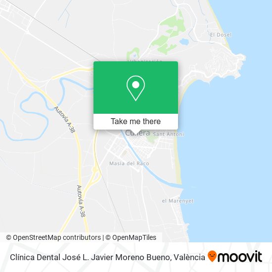 Clínica Dental José L. Javier Moreno Bueno map
