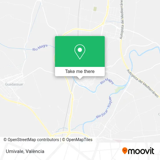 Umivale map