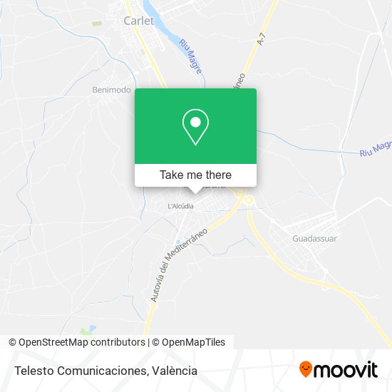 Telesto Comunicaciones map