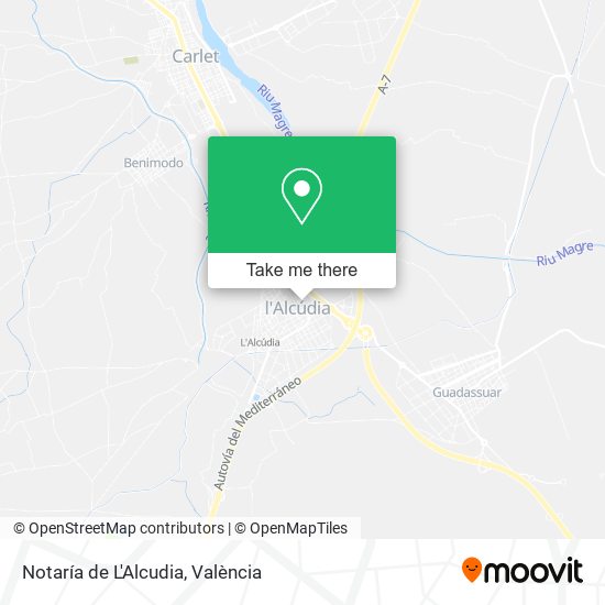 Notaría de L'Alcudia map