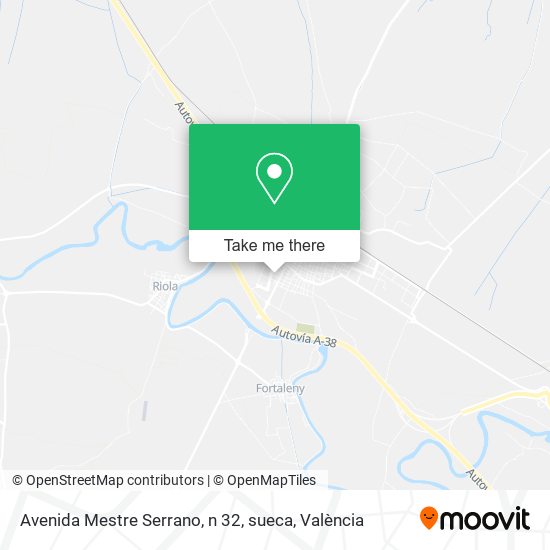 Avenida Mestre Serrano, n 32, sueca map