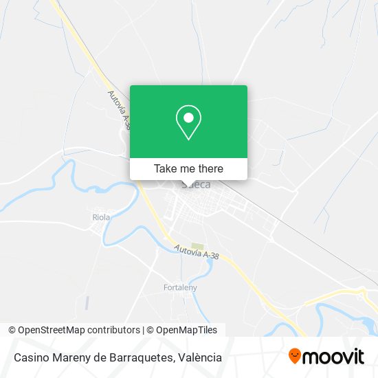 Casino Mareny de Barraquetes map