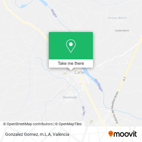 mapa Gonzalez Gomez, m.L.A