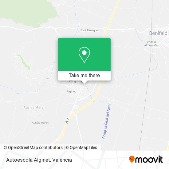 Autoescola Alginet map