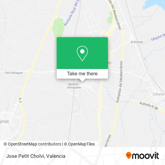 Jose Petit Cholvi map