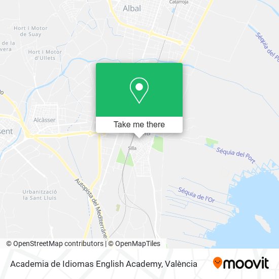 mapa Academia de Idiomas English Academy