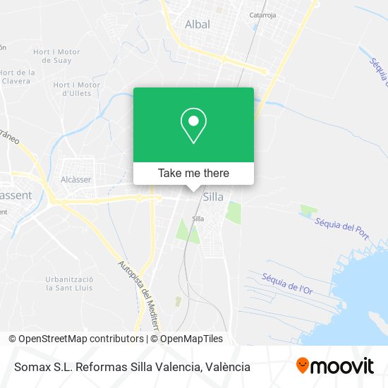 Somax S.L. Reformas Silla Valencia map