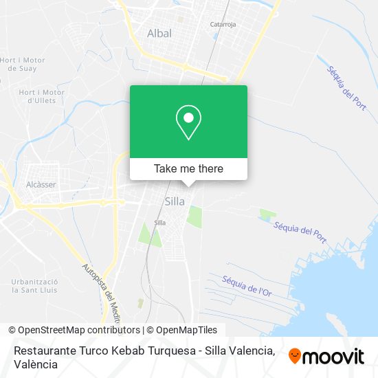 Restaurante Turco Kebab Turquesa - Silla Valencia map