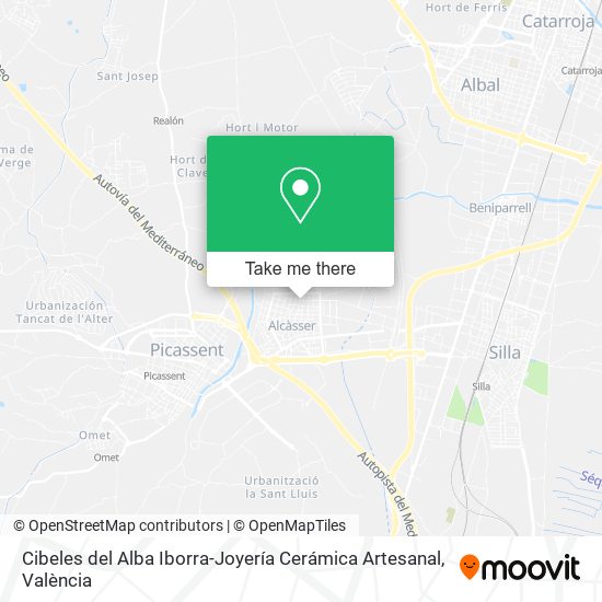 mapa Cibeles del Alba Iborra-Joyería Cerámica Artesanal