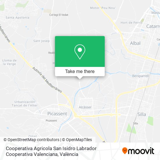 Cooperativa Agricola San Isidro Labrador Cooperativa Valenciana map