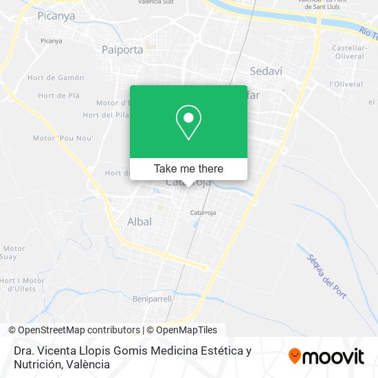 Dra. Vicenta Llopis Gomis Medicina Estética y Nutrición map