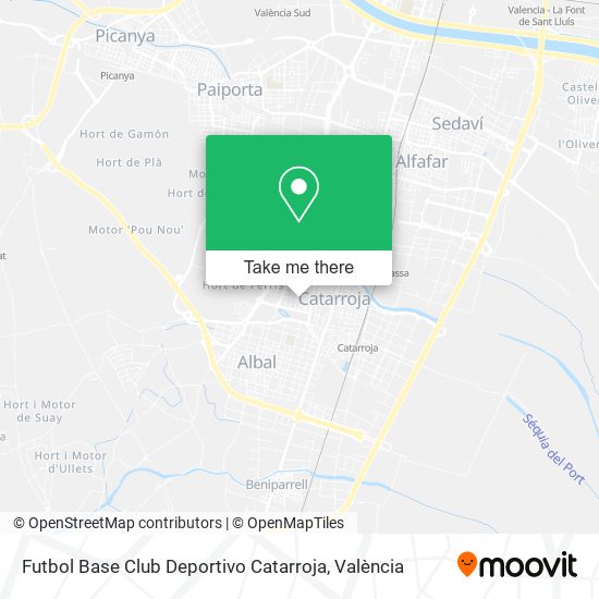 mapa Futbol Base Club Deportivo Catarroja