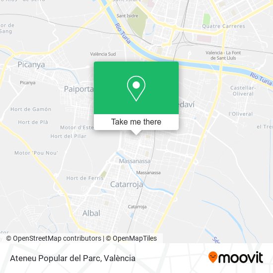 Ateneu Popular del Parc map