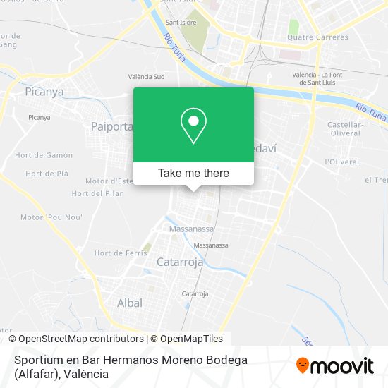 Sportium en Bar Hermanos Moreno Bodega (Alfafar) map