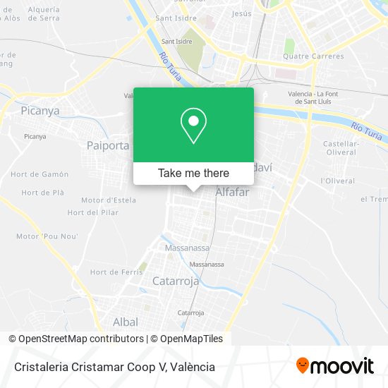 Cristaleria Cristamar Coop V map