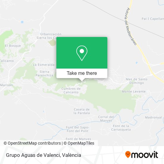 mapa Grupo Aguas de Valenci