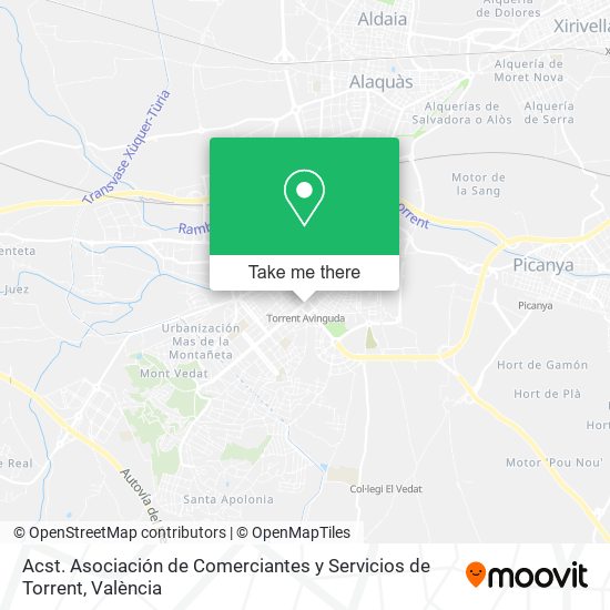 Acst. Asociación de Comerciantes y Servicios de Torrent map