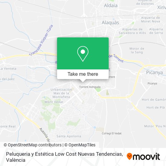 Peluqueria y Estética Low Cost Nuevas Tendencias map