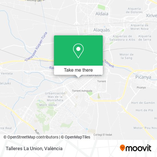 Talleres La Union map