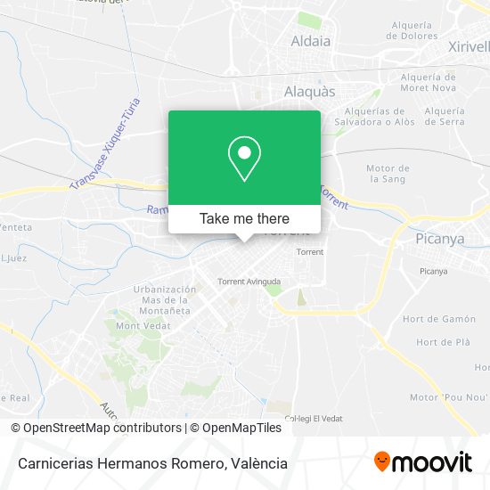 Carnicerias Hermanos Romero map