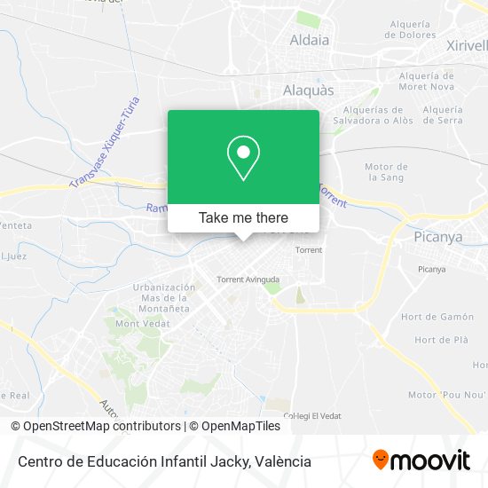 mapa Centro de Educación Infantil Jacky