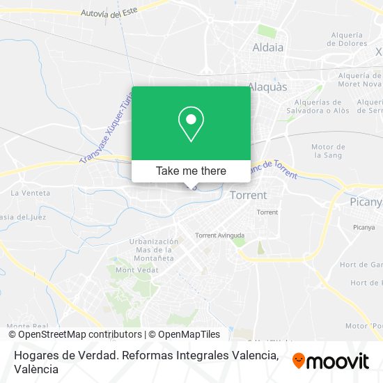 Hogares de Verdad. Reformas Integrales Valencia map