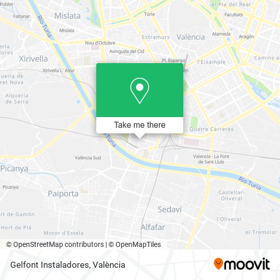 Gelfont Instaladores map