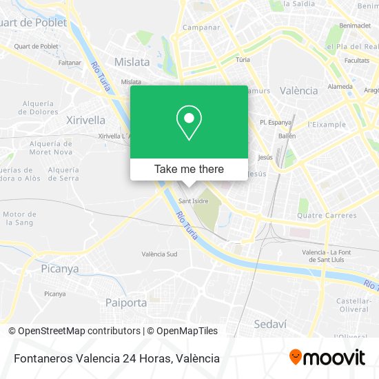 Fontaneros Valencia 24 Horas map