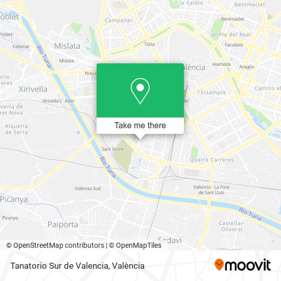 Tanatorio Sur de Valencia map