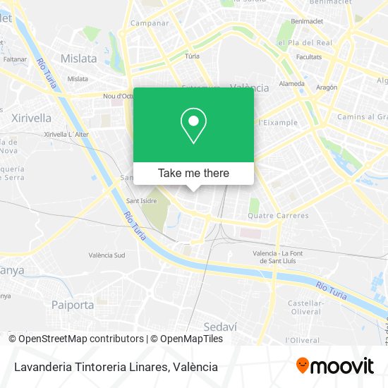 mapa Lavanderia Tintoreria Linares