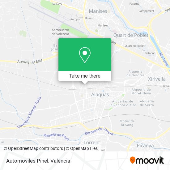 mapa Automoviles Pinel