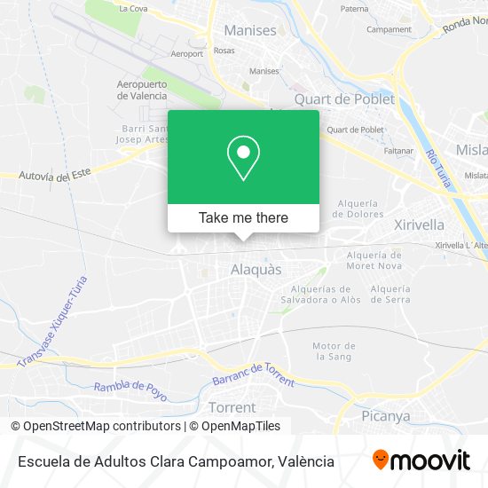 Escuela de Adultos Clara Campoamor map