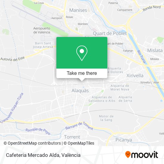 Cafeteria Mercado Alda map
