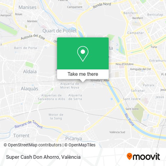 Super Cash Don Ahorro map