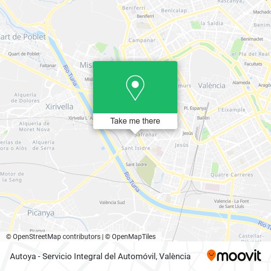 Autoya - Servicio Integral del Automóvil map