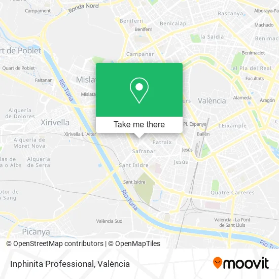 Inphinita Professional map