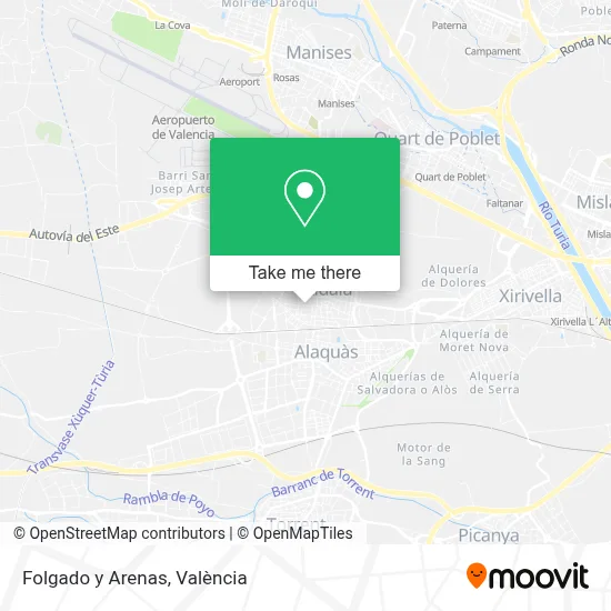 Folgado y Arenas map