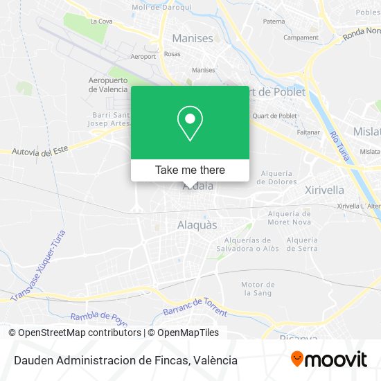 mapa Dauden Administracion de Fincas